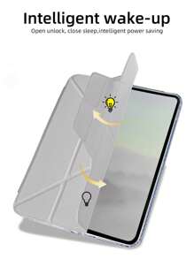 1个亚克力Y型折叠灰色磁吸式多角度多折叠支架,带笔槽,高透明亚克力后盖,支持睡眠/唤醒功能,休闲/简约/经典风格,兼容iPad平板电脑保护套,兼容iPad Mini 6/Mini 7/9.7/10.2/10.5/Air 4/Air 5/10th/10.9/Pro 11/Air 11(M2)/Air 13(M2)/Pro 11(M4)/Pro 13(M4) 2024 12.9英寸 - 灰色 - 查看 10