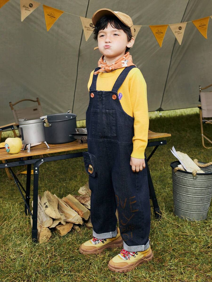 mini bala Young Boys Dungarees Autumn Cool Overalls SHEIN UK