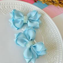 Double Bow / Double Bow / / Baby Blue Double - 淺藍色 - 查看 2