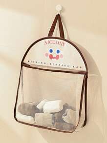 1pc Hanging Mesh Storage Bag, Polyester Breathable & Washable Laundry Organizer, Wall-Mounted Underwear & Socks Sorting Pouch Laundry Bag Bathroom Organizer Bathroom Bedroom Home Kitchen Organization Drawer Wardrobe Organizer Closet Storage Quilted Bag Under-Bed Organizer Box Drawer/Wardrobe Organizer/Closet Storage/Quilted Bag Under-Bed Organizer Box/Divider Clothes Bin Bag Clothes For Home Bedroom/Back To School/Dorm/For Sundries/Underwear/Bra/Clothes/Lingerie/Panties/Pants/Jeans/Socks/T-Shirt/Dress/Shoes/Foldable 6/7/11 Grids/Packing Essentials/Cover For Clothes Storage Hanging Closet Organizer Organization And Storage Organizer Storage Containers Wardrobe Organiser Hanging Organizer For Wardrobe Closet  Bedroom Dorm Essentials  For Storage Sock Pants Jeans T-Shirt - Multicolor - View 10