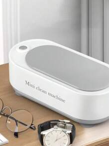 45000hz 高频声振动超声波清洗机，便携式眼镜、珠宝和手表清洁设备、皮带、眼镜 - 灰色 - 查看 1