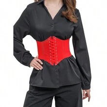 Shapewear Corset Underbust Sexy Slimming Waist Elastic Women's Belt Size 60-90 Cm National Shipping - 紅色 - 查看 2