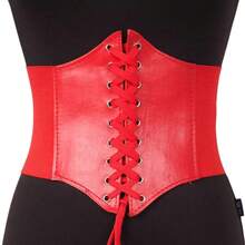 Shapewear Corset Underbust Sexy Slimming Waist Elastic Women's Belt Size 60-90 Cm National Shipping - 紅色 - 查看 3