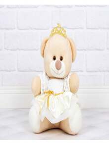 Largest Trio Of Princess Petit Bears With Lace Sweet Milk Plush - 18/22/26 - 稻草 - 查看 2