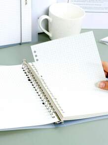20/26 Holes A5/B5 Pp Loose Leaf Notebook, 1pc Back To School