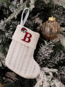 1pc Home Decor White Christmas Socks Knitted Socks Woolen Socks Embroidered Letters Candy Gift Bag Creative Holiday Festive Letters White Christmas Socks Gift Bag,Wedding Birthday Party Decor, Holiday Decor, Socks Gift Bag, Thanksgiving Decor, Christmas Decor, Room Decor, Home Decor,Christmas Gift Christmas Decorations Home Christmas Gifts Christmas Decor - Multicolor - View 16