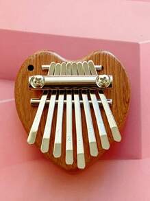 1pc 8-Note Mini Thumb Piano Kalimba, Portable Beginner Finger Piano Instrument (Free Color Random Lanyard Included) Best Gifts Birthday Graduation - Multicolor - View 7