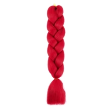 Soft Bubble Braids Hair Extensions 24inch - Colored Braiding Hair High Temperature Synthetic Fiber Jumbo Braiding Hair Extensions For Girl - Multicolor - View 51