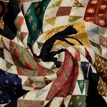 1pc Flannel Patchwork Cat Pattern Plaid Blanket, Soft Touch Cozy Sofa Throw, Versatile Nap Blanket