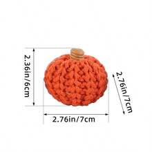 1 件彩色新针织南瓜装饰，DIY 手工彩色南瓜派对装饰道具 - 彩色 - 查看 10