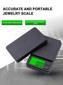 1pc 0.01G High Precision Accurate Portable Jewelry Scale, Mini Digital Scale, Kitchen Electronic Scale, Digital Gram Weight Scale, Food And Jewelry Scale, Backlit LCD Display, For Travel, Kitchen, Cooking, Baking Tools Mini Scale, Baking Scale, Weighing Scale, High Precision Electronic Scale, Jewelry Scale, Precision Small Electronic Scale