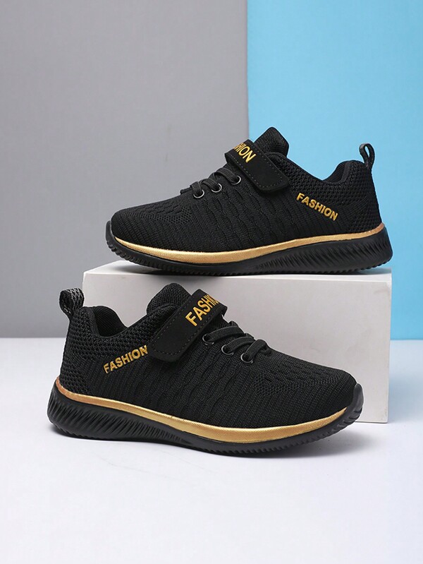 Zapatos deportivos para niños de moda informales, antideslizantes, transpirables, con cierre de gancho y bucle, convenientes