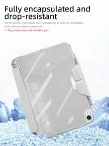 1个亚克力Y型折叠灰色磁吸式多角度多折叠支架,带笔槽,高透明亚克力后盖,支持睡眠/唤醒功能,休闲/简约/经典风格,兼容iPad平板电脑保护套,兼容iPad Mini 6/Mini 7/9.7/10.2/10.5/Air 4/Air 5/10th/10.9/Pro 11/Air 11(M2)/Air 13(M2)/Pro 11(M4)/Pro 13(M4) 2024 12.9英寸 - 灰色 - 查看 9