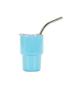 1 件/2 件/6 件不锈钢双层升华迷你不倒翁咖啡杯带盖和吸管水杯双层真空隔热杯适用于酒吧、俱乐部、餐厅、家庭、派对用品返校 - 白色 - 查看 21