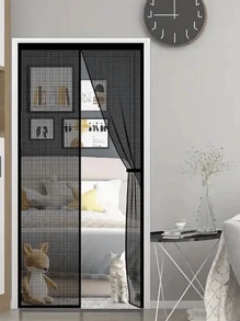 Rideau moustiquaire magnétique de porte, rideau moustiquaire magnétique de porte pratique pour animaux de compagnie - la moustiquaire magnétique de porte garde les insectes éloignés, moustiquaire magnétique de porte de garage simple d'un seul véhicule, moustiquaire à insectes pour porte de garage, patio, porche avec bord inférieur lesté magnétique