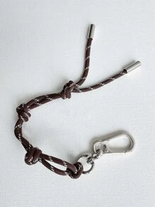 1 pieza Accesorio de llavero con charm de bolsa, accesorio decorativo hecho a mano de estilo minimalista, con cuerda hecha a mano, estilo deportivo, estilo de dinero antiguo, accesorios de llavero para hombres y mujeres