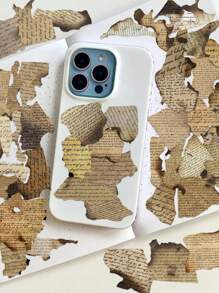 50张复古烧灼英文文字贴纸，适用于日记、剪贴簿、手机壳、笔记本电脑等，防水装饰剪贴簿用品，趣味贴纸，笔记本电脑贴纸，Kindle手机贴纸 - 彩色 - 查看 3