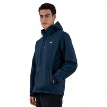 Chamarra Hombre Impermeable Lluvia Rompevientos Senderismo - Azul - Ver 4