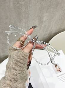 Women's Studded Rectangular Clear Eyeglasses For Daily Wear And Reading Halloween For Summer Beach Vacation,Outdoor,Travel - Multicolor - View 11