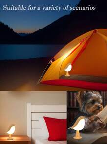 1 máy xông hương thơm Creative Magpie, đèn bàn LED hình chú chim dễ thương, đèn xông hương liệu cảm ứng, đèn ngủ hình chú chim Magpie có thể sạc lại, dùng cho văn phòng tại nhà - Nhiều màu - Xem 11