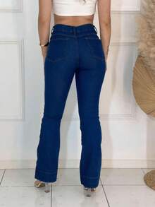 Flare Jeans - 寶藍色 - 查看 2