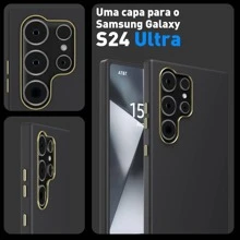 Capa Capinha premium SAM A02 A05 A10 A12 A14 A15 A20 A21S A32 4G A34 5G A54 M02 M23 M51 F13Note 20 J5 Prime Capa de Silicone de Veludo Premium - preto - Visão 3