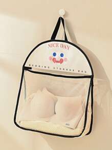 1pc Hanging Mesh Storage Bag, Polyester Breathable & Washable Laundry Organizer, Wall-Mounted Underwear & Socks Sorting Pouch Laundry Bag Bathroom Organizer Bathroom Bedroom Home Kitchen Organization Drawer Wardrobe Organizer Closet Storage Quilted Bag Under-Bed Organizer Box Drawer/Wardrobe Organizer/Closet Storage/Quilted Bag Under-Bed Organizer Box/Divider Clothes Bin Bag Clothes For Home Bedroom/Back To School/Dorm/For Sundries/Underwear/Bra/Clothes/Lingerie/Panties/Pants/Jeans/Socks/T-Shirt/Dress/Shoes/Foldable 6/7/11 Grids/Packing Essentials/Cover For Clothes Storage Hanging Closet Organizer Organization And Storage Organizer Storage Containers Wardrobe Organiser Hanging Organizer For Wardrobe Closet  Bedroom Dorm Essentials  For Storage Sock Pants Jeans T-Shirt - Multicolor - View 12