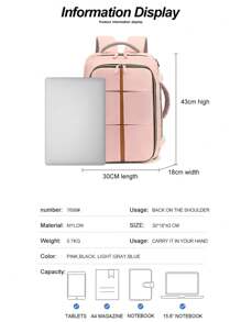 Large Capacity Multipurpose Travel Backpack - Airline Approved Laptop Backpack With Dedicated Shoe Compartment, USB Charging Port, Multiple Pockets And Ergonomic Design, Suitable For Outdoor Sports, Daily Use Thanksgiving Purse Holiday Computer Backpack Black Bag Hiking Large Capacity Multi-Functional Portable Fashionable Casual Men's Backpack Vacation Hip Bag Bag For Men Christmas Gifts For Men