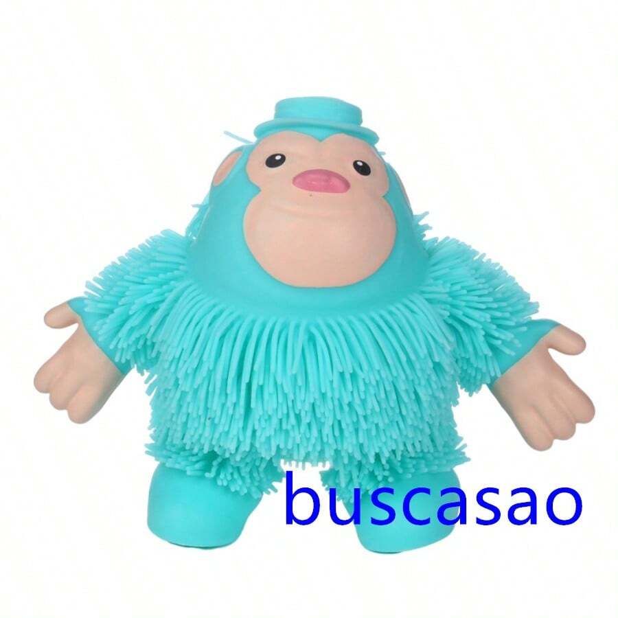 Anti Stress Autistic Monkey Squish Toy Doll - Azul - Ver 1