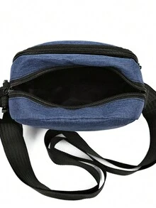 3 piezas Bolso de lona, Bolso de cintura impermeable, Bolso para cámara, Bolso utilitario de camuflaje EDC Bolso bandolera con correa para el hombro para Halloween, Navidad, Otoño, Universidad, Bolso de bandolera cruzado para hombres, Bolso lateral, Regalos para hombres, Bolso de hombre Scream, Regalos de Navidad para hombres, Bolso de hombre - Azul - Ver 4