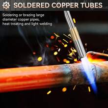 MAPP Propane Torch Heavy Duty Brazing Torch Multi Purpose Gas Torch For Welding Paint Removal Cooking Searing (Gas Cylinders Not Included) - Style1 - View 5