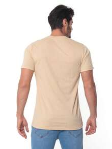 Kit Of 3 Men's 100% Cotton Casual Shirts Without Prints Launch 2024 - 米色 - 查看 2