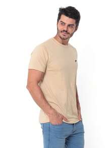 Kit Of 3 Men's 100% Cotton Casual Shirts Without Prints Launch 2024 - 米色 - 查看 5