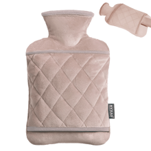 Large Pain Relief Hot Water Bottle, Warm Water Bottle, Heating Pad, Bed Warmer, 2 Liter,  PVC Material, Hot And Cold Therapy. - 棕色 - 查看 1