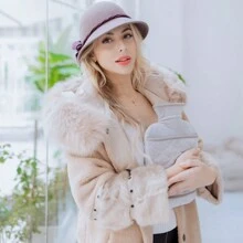 Large Pain Relief Hot Water Bottle, Warm Water Bottle, Heating Pad, Bed Warmer, 2 Liter,  PVC Material, Hot And Cold Therapy. - 棕色 - 查看 7