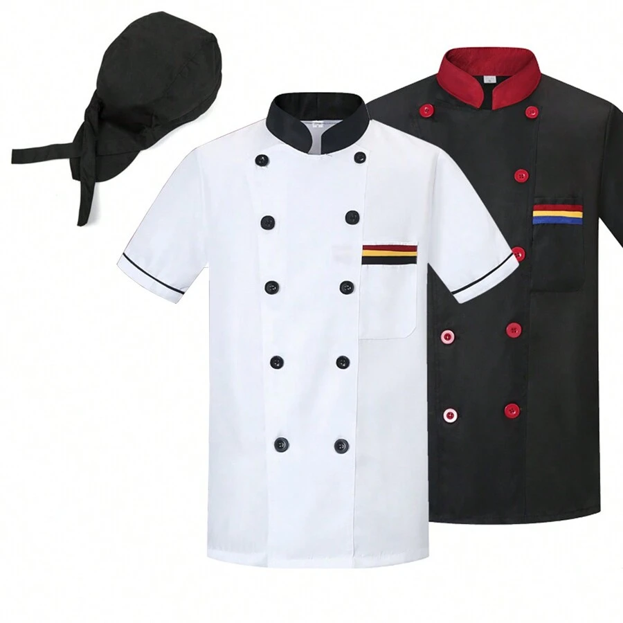 Paquete Filipina Chef Hombre + Gorro Paliacate + Mandil - Blanco - Ver 1