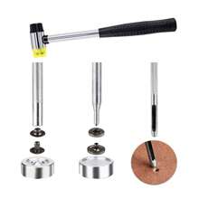 Broches De Presión Metálicos Botones De Costura Coser Snaps - Bronce - Ver 3