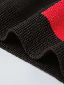 mini bala Áo len dệt kim mềm mại - màu đen - Xem 8