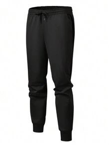 Pantaloni pentru alergare, ușoare, ușoare, cu uscare rapidă, pentru bărbați - Pantaloni sport confortabili, potriviți pentru alergare în aer liber, primăvară/toamnă, amestec de poliester și spandex, pantaloni de alergare, drumeții, centură elastică