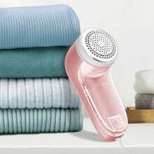 1 件 USB 供电手持式除毛器，迷你便携式家用除毛器，带透明盖 - 粉色 - 查看 12