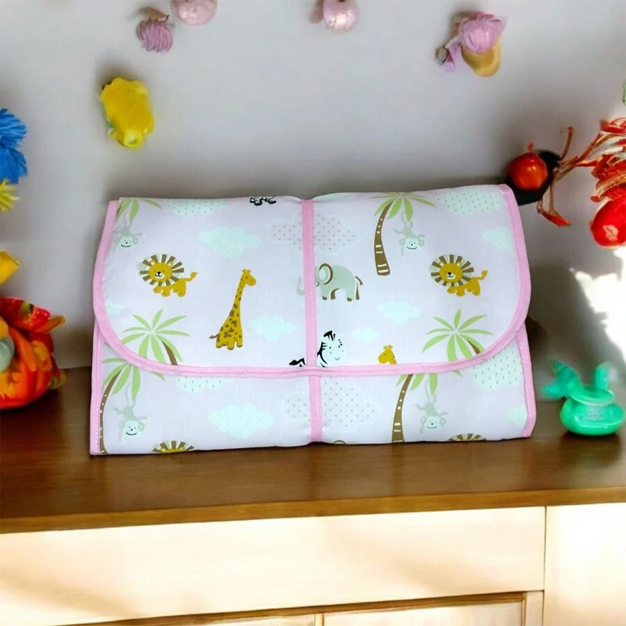 Nappy Changing Storage Bags - Safari màu hồng - Xem 1