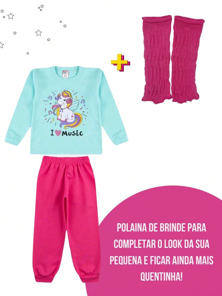Winter Set For Girls + Free LEGGINGS - 薄荷綠 - 查看 1