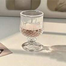 12/6/4/2, 1 Stück Diamantmuster / 12/6/4/2/1 Stück Schmetterlingmuster 50ml kristallklare Wodka/Whiskey Schnapsgläser mit hohem Stiel, eleganter französischer Stil Likörglässer, kompaktes Design mit hohem Stiel