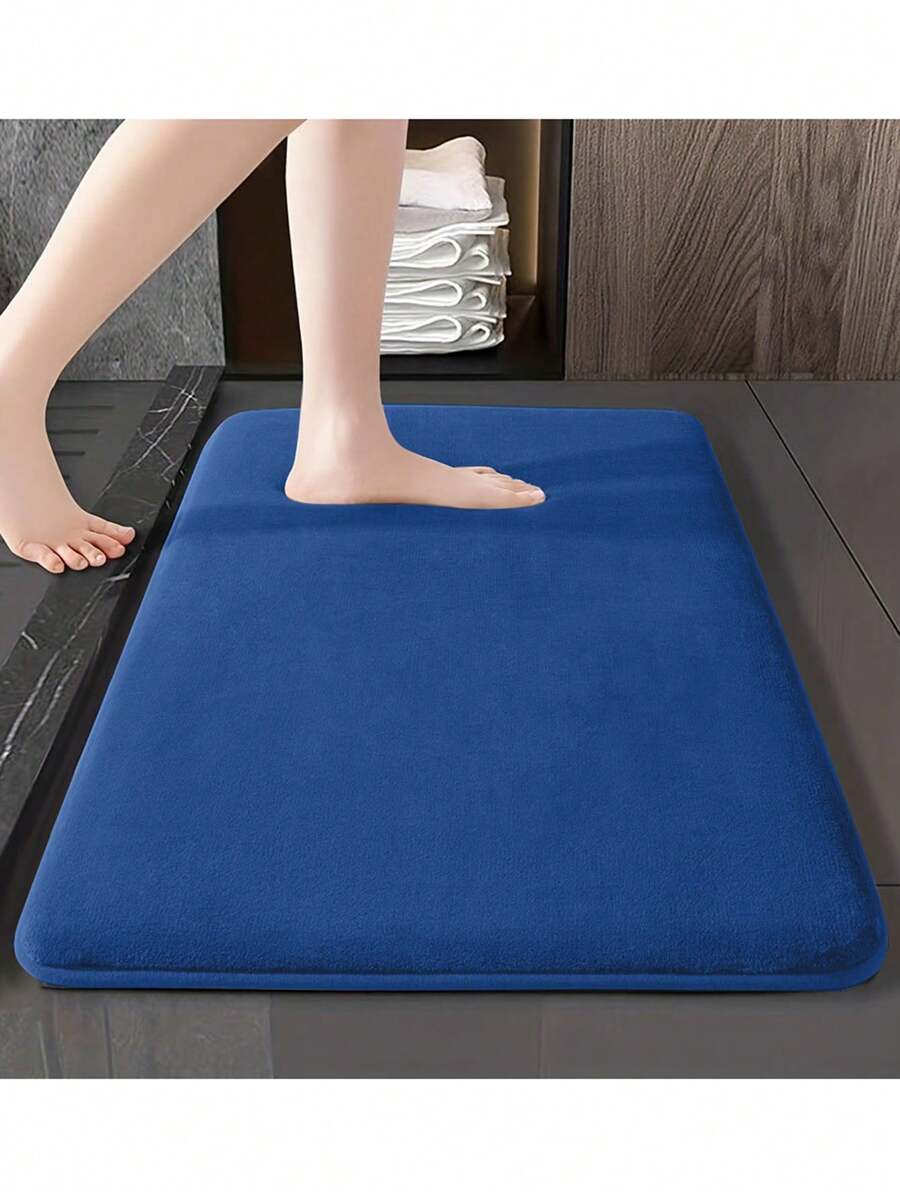 1 件柔软记忆泡沫防水防滑浴室垫，适用于浴室家居浴室装饰浴室地毯地毯户外地毯门垫秋季装饰浴室配件返校入口装饰