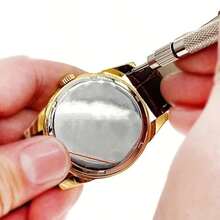 Bộ 7 dụng cụ sửa chữa đồng hồ lò xo kim thông thanh tư thế dũa ghim kẹp tóc sửa chữa dây đeo đồng hồ Bộ lắp lò xo tháo dây đeo đồng hồ Quà tặng ngày lễ tình nhân ngày lễ Giáng sinh năm mới - Bạc - Xem 2