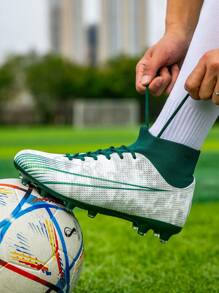 Unisex Athletic Soccer Football Cleats High-Top Boots Football Shoes