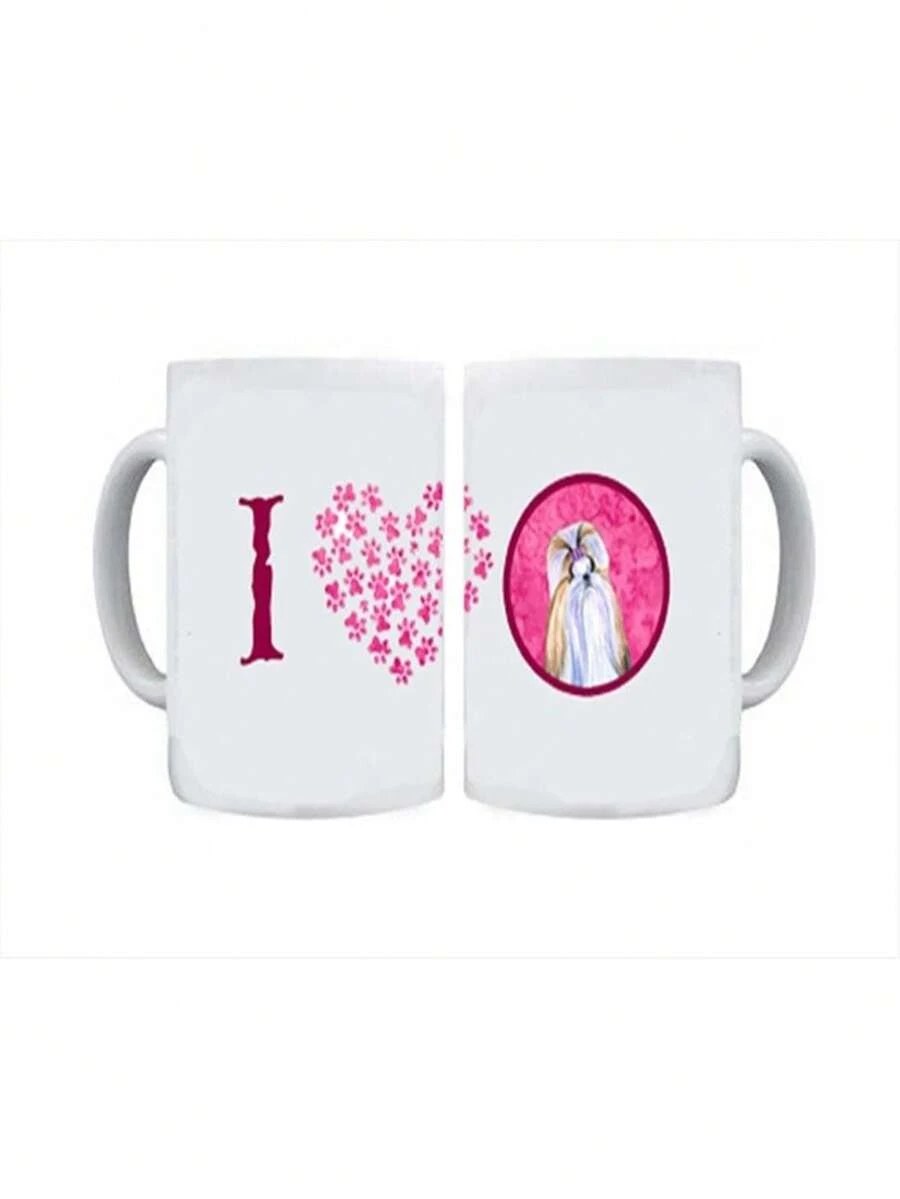 Carolines Treasures SS4741-PK-CM15 15 Oz. Shih Tzu Dishwasher Safe Microwavable Ceramic Coffee Mug - Nhiều màu - Xem 1