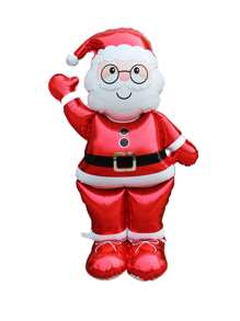 1pc 60inches Stand Pedestal Christmas Theme Santa Claus Snowman Elk Gingerbread Man Shape Foil Balloons New Year Christmas Decorations 2026 Decor - Multicolor - View 18