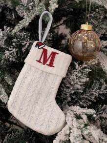 1pc Home Decor White Christmas Socks Knitted Socks Woolen Socks Embroidered Letters Candy Gift Bag Creative Holiday Festive Letters White Christmas Socks Gift Bag,Wedding Birthday Party Decor, Holiday Decor, Socks Gift Bag, Thanksgiving Decor, Christmas Decor, Room Decor, Home Decor,Christmas Gift Christmas Decorations Home Christmas Gifts Christmas Decor - Multicolor - View 20