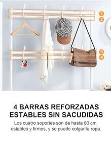 Perchero, Perchero de Zapatos de Vestíbulo, Perchero Independiente, Resistente y Fácil de Montar, Perfecto para Dormitorio
